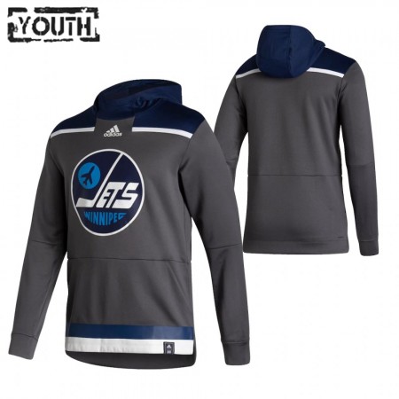  Winnipeg Jets Blank 2020-21 Reverse Retro Sawyer Hooded Sweatshirt - Barn